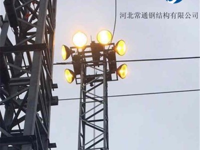 铁路货场照明21.5米升降式投光灯塔销售安装