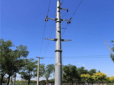 供应电力钢管杆 220KV电力钢杆电钢管杆价格图3