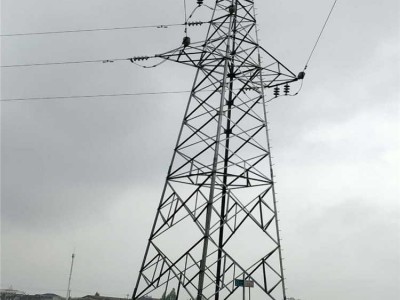 三柱35kv角钢电力塔 酒杯形猫头型电力输电线路铁塔图2