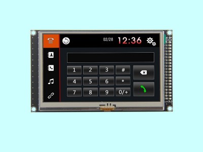 4.3寸高清TFT显示模块SSD1963控制器MCU接口