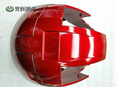 东莞石排头盔配件全自动喷油镭雕加工厂  价格优惠图2