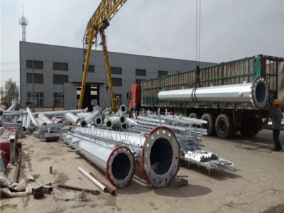 单管塔安装厂家生产单管塔  单管通信塔 镀锌单管塔图3