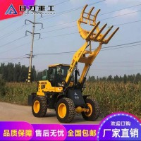 日力重工加高臂抓木机农用抓草机轮胎式抓木机经久耐用