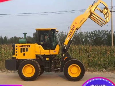 日力重工加高臂抓木机农用抓草机轮胎式抓木机经久耐用图2