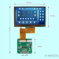 4.3寸800*480高清LVDS接口TFT彩屏