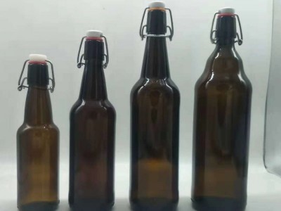 翠绿玻璃瓶，绿色酒瓶,棕色玻璃瓶，茶色玻璃瓶，高白玻璃瓶图5