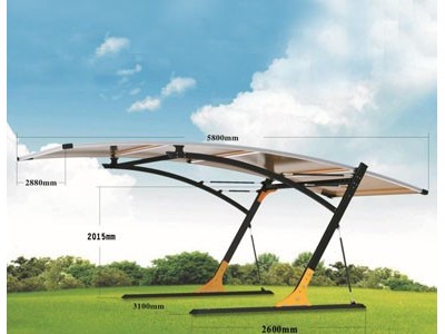 一款高品质 DIY 铝合金膜结构车篷 汽车棚 膜结构车棚图2