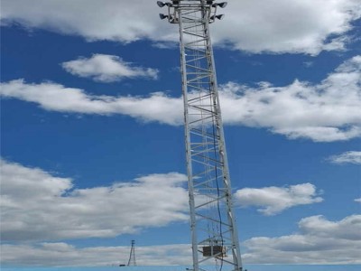 河北常通投光灯塔维护 铁路照明灯塔16.5米投光灯塔价格图5