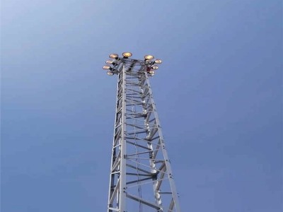 河北常通投光灯塔维护 铁路照明灯塔16.5米投光灯塔价格图9
