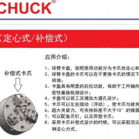 热销球臂卡盘，支持定心、补偿