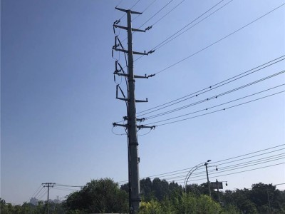 钢管杆10kv-220kv电力钢杆 电力钢管塔 河北常通定制图2