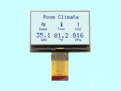 仪器仪表液晶屏COG显示屏HTG12864-20C