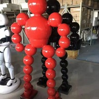 吉安现代不锈钢抽象人物雕塑 创意运动健将工艺品摆件