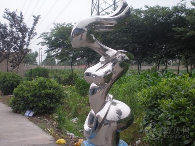 宜昌镀铜抽象半身人雕塑 室内外不锈钢镜面工艺摆件图2