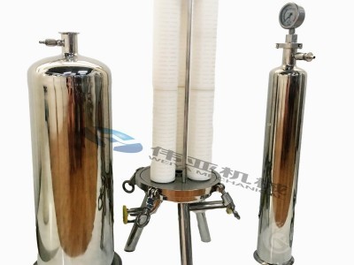 卫生级微孔膜过滤器 304落地式液体过滤器耐腐蚀图3