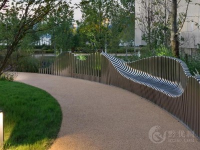 商丘塑景承制不锈钢座椅雕塑 步行街抽象椅子雕塑