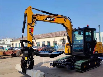 铁路挖掘机枕木机改装 枕木更换机 轨枕铺设机换枕机图2