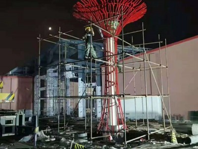 上海城市不锈钢景观树雕塑 镂空树定制