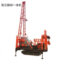 直推式取土钻机 双桥探头5T拖动静力触探车价格