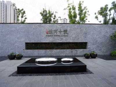 上海庭院内景 不锈钢彩色荷叶雕塑 仿秋荷植物雕塑定制图2