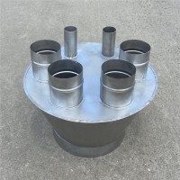 东莞圆形除尘风管 不锈钢螺旋风管吸头/分流器规格定做