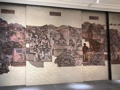 金昌室内外铜浮雕 景浮雕壁画定制
