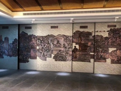 金昌室内外铜浮雕 景浮雕壁画定制图3