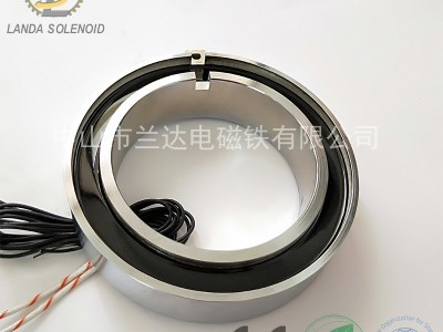 定制吸盘式 圆形起重电磁铁 H15525 24V直流电源图2