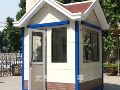 岗亭生产厂家 山西清徐小区保安岗亭 景区售票岗亭