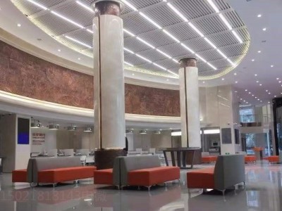 平湖酒店大厅悬挂铜浮雕 锻造紫铜壁画定制图2