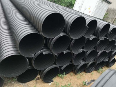 直销大口径排污排水管才 pe钢带波纹增强管 钢带管图2