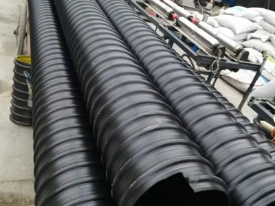 直销大口径排污排水管才 pe钢带波纹增强管 钢带管图4
