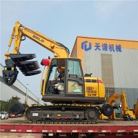 钩机铁路枕木更换机 轨道枕更换夹具新型铁路施工设备挖机换枕夹