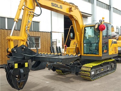 轨道枕木更换夹具 新型铁路施工设备改装 铁路枕木铺设机图4