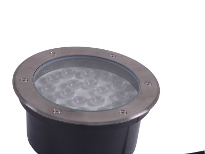 陕西西安公园亮化工程圆形不锈钢地埋灯定制厂家