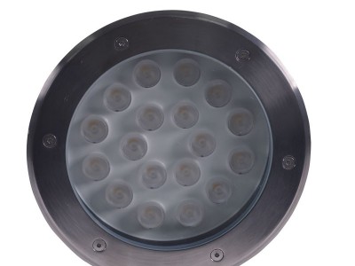 陕西西安公园亮化工程圆形不锈钢地埋灯定制厂家图3