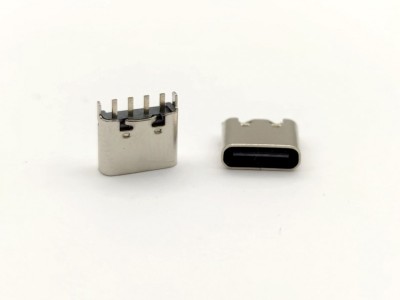 TYPE-C母座 4p 立式直插 180度图4