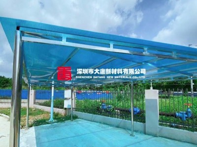 深圳工程阳光板_商场顶棚_防火隔热阳光板图4