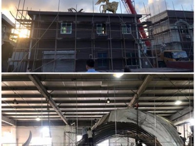 聊城广场不锈钢镜面凤凰雕塑 金属抽象动物摆件图2