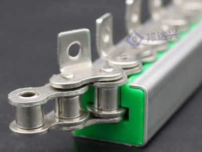 供应高分子轨道条 输送机导轨尼龙滑轨 绿色传输弯轨链条导轨图2