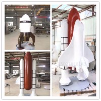 青岛工厂定制火箭雕塑 彩绘模型雕塑 科技展览道具制作