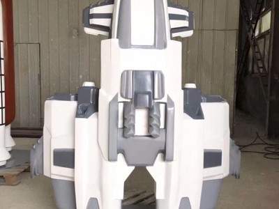 青岛工厂定制火箭雕塑 彩绘模型雕塑 科技展览道具制作图2