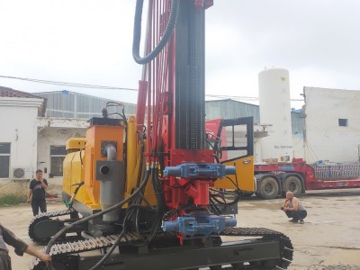隧道边坡支护钻机 气动轮式潜孔钻机 隧道加固打孔机