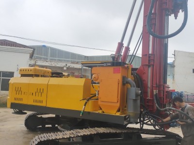 隧道边坡支护钻机 气动轮式潜孔钻机 隧道加固打孔机图2