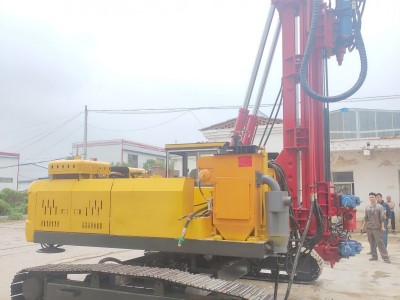 隧道边坡支护钻机 气动轮式潜孔钻机 隧道加固打孔机图4