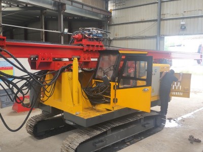 隧道边坡支护钻机 气动轮式潜孔钻机 隧道加固打孔机图5