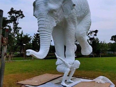 晋城艺术欣赏白铜大象雕塑 铸铜定制