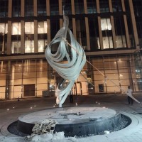 德清商业广场龙卷雕塑 耐候钢摆件