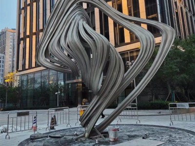 德清商业广场龙卷雕塑 耐候钢摆件图2