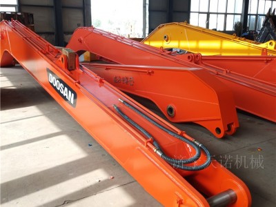 挖掘机加长臂钩机三节拆楼臂挖机加长臂直接加工厂家